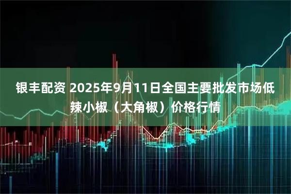 银丰配资 2025年9月11日全国主要批发市场低辣小椒（大角椒）价格行情