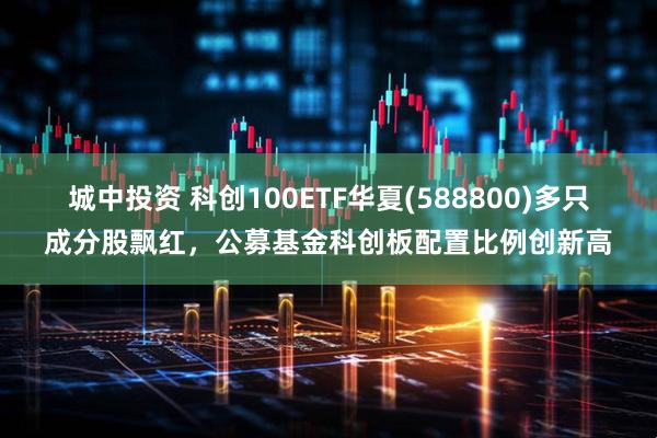 城中投资 科创100ETF华夏(588800)多只成分股飘红,公募基金科创板配置比例创新高